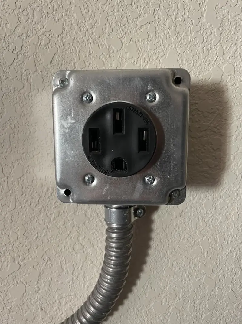 NEMA 14-50 outlet installed for Smart Home Electrical in Paterson